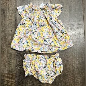 Baby Girl 2pc Old Navy Floral Set 18-24 month